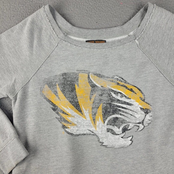 Missouri Tigers Sweatshirt Womens‎ Large Gray NCAA College Football Sportswear - Picture 3 of 11
